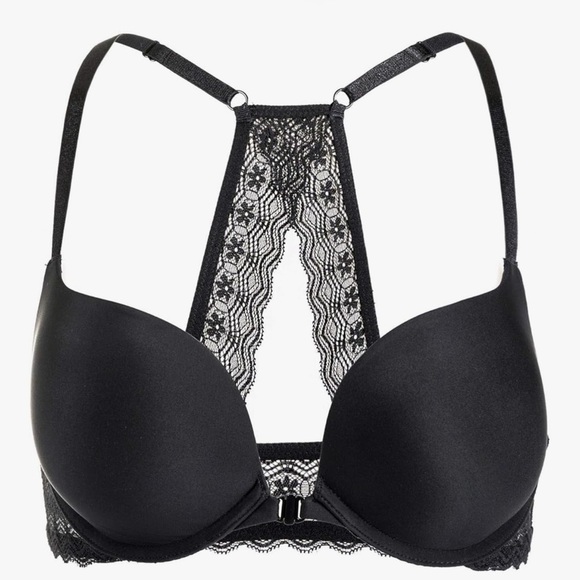 DOBREVA Women's Push Up Bra Racerback Front Closure Bra - Picture 11 of 12